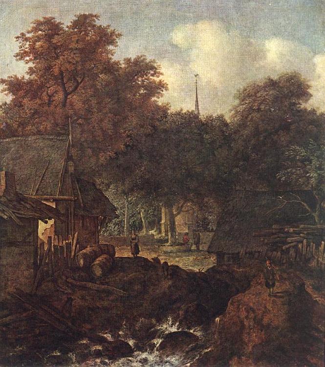 EVERDINGEN, Allaert van End of Village sd oil painting picture